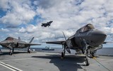 [ẢNH] Báo Mỹ: F-35 Anh thực hành đánh chìm chiến hạm đối phương khi áp sát nhóm tàu Nga