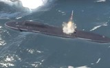[ẢNH] Tàu ngầm Nga như 'cá mập mọc thêm cánh' khi bổ sung tên lửa phòng không