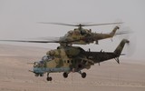 [ẢNH] Trực thăng Nga bị tấn công tại miền Bắc Syria?