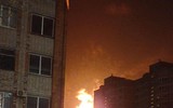 Kho xăng dầu và đạn dược của Nga tại Bryansk bốc cháy dữ dội sau vụ tấn công