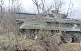 Chiến xa bộ binh BMP-3 Nga tan nát sau phát bắn của pháo 152 mm Ukraine?