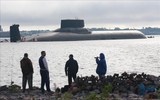 Tàu ngầm hạt nhân siêu lớn Dmitry Donskoy bất ngờ ra khơi khi có tin đã bị loại biên