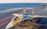 Kinh ngạc tiêm kích hạm 'Su-34 trên tàu sân bay' của Hải quân Nga