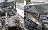 Xe tăng Challenger 2 được phát hiện 'đội lồng sắt' ra trận