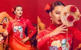 [ẢNH] Dàn Hoa hậu đọ sắc 'một chín một mười' với áo dài Tết Tân Sửu 2021