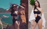 [ẢNH] Sao Việt chuộng mốt bikini khoét hông, xẻ cao khoe 3 vòng nóng bỏng