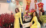 Dàn mỹ nhân Việt khoe nhan sắc rạng rỡ trong tà áo dài Tết