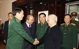Hình ảnh Tổng Bí thư Nguyễn Phú Trọng chủ trì Hội nghị Quân ủy Trung ương