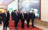 Hình ảnh Tổng Bí thư Nguyễn Phú Trọng dự Hội nghị Chính phủ với các địa phương