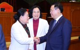 Hình ảnh Tổng Bí thư Nguyễn Phú Trọng chủ trì gặp mặt các đồng chí nguyên lãnh đạo cấp cao