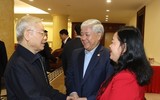 Hình ảnh Tổng Bí thư Nguyễn Phú Trọng chủ trì cuộc họp Bộ Chính trị, Ban Bí thư