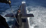 [Ảnh] Pháp lần đầu tiên ghép nối hai nửa để “tái sinh” tàu ngầm hạt nhân