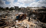 [Ảnh] Cuộc sống thường ngày giữa cảnh đổ nát vì bom đạn ở Gaza