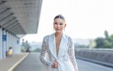 Thạch Thu Thảo diện mốt không nội y khoe dáng cực chuẩn lên đường đến Miss Earth 2022