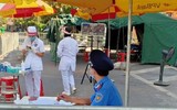 [Ảnh] Lực lượng chức năng siết chặt phòng chống dịch Covid-19 tại các cửa ngõ của Thủ đô