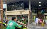 [Ảnh] Phong tỏa tạm thời ngân hàng Vietinbank 25 Lý Thường Kiệt