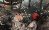 [Ảnh] Cận cảnh hiện trường vụ cháy nhà xưởng ở huyện Thạch Thất