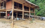 Hình ảnh tan hoang sau mưa lũ ở Lục Yên, Yên Bái