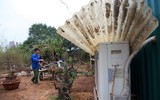Người dân Nhật Tân làm nhà, lắp điều hòa cho đào 