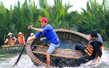 Trải nghiệm rừng dừa trên thuyền thúng ở Hội An 
