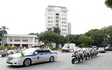 Cận cảnh siêu mô tô Honda Goldwing 1800 phân khối của Cảnh sát giao thông 