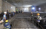 Bên trong các ga chuẩn bị đào hầm của dự án Metro Nhổn - ga Hà Nội