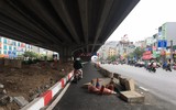 Xén dải phân cách, giảm ùn tắc trên đường Nguyễn Xiển