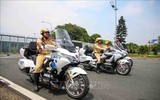 Cục Cảnh sát giao thông bàn giao 30 siêu mô tô Honda Goldwing cho 11 tỉnh, thành phố