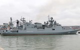 [ẢNH]: Tàu chiến đặc nhiệm Nga tập trận rầm rộ ngoài khơi bờ biển Syria