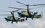 [ẢNH] Nga triển khai trực thăng ‘cá sấu’ K-52 tới biên giới với Ukraine