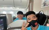 [ẢNH] ĐT Việt Nam phấn chấn lên chuyên cơ sang UAE