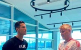 Những hình ảnh đầu tiên của Ronaldo trên sân tập M.U