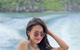 Bạn gái Đoàn Văn Hậu khoe dáng ngọc với bikini trên du thuyền