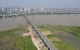 Ngắm cây cầu Vĩnh Tuy 2 đang dần rõ hình hài