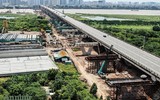 [ẢNH] Cận cảnh cây cầu hơn 2.500 tỷ bắc qua sông Hồng được phép thi công trong giãn cách