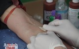 Thanh niên Công an Thủ đô không ngại mưa lạnh tiếp tục hành trình hiến máu cứu người
