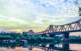 Ảnh flycam bãi giữa sông Hồng - nơi được đề xuất làm công viên văn hóa