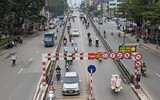 Cận cảnh biển điện tử thông minh có khả năng tự cảnh báo giao thông đang thí điểm ở Hà Nội