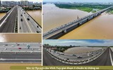 Nhìn từ flycam cầu Vĩnh Tuy 2 sắp thông xe ở Hà Nội 