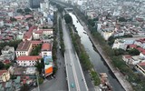 Nhìn từ flycam đoạn đường ở Hà Nội vừa được đề xuất mở rộng với 8.500 tỷ đồng