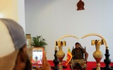 Cảnh tượng hiếm thấy bên trong Dinh Tổng thống Sri Lanka