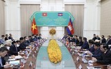 Lễ đón Thủ tướng Phạm Minh Chính thăm chính thức Vương quốc Campuchia