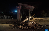 Cận cảnh hiện trường trận động đất kinh hoàng làm 111 người chết ở Trung Quốc