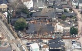 Cảnh hoang tàn, đổ nát do động đất tại Nhật Bản