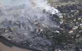 Cảnh hoang tàn, đổ nát do động đất tại Nhật Bản