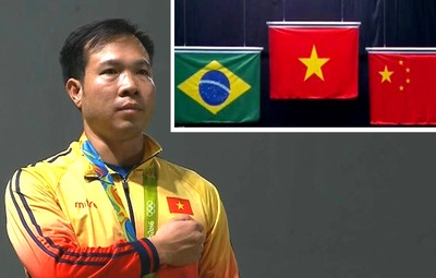 Trào dâng xúc động khi Quốc kỳ Việt Nam được kéo lên tại Olympic