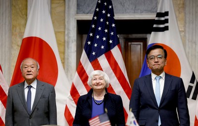 Mỹ - Nhật Bản - Hàn Quốc thảo luận về các động thái liên quan đến tiền tệ