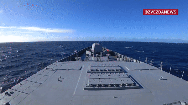 Chiến hạm tàng hình Nga diễn tập phóng tên lửa siêu thanh Zircon trên Đại Tây Dương ảnh 3