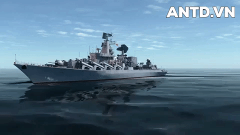 [ẢNH] Sức mạnh siêu khủng của tuần dương hạm Nga đang nã tên lửa ngoài khơi Syria