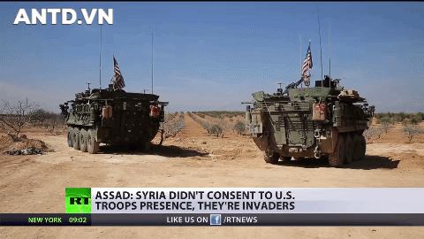 [ẢNH] Mỹ bất ngờ huy động 50 xe thiết giáp tấn công IS tại Syria